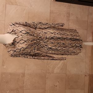 Snake print dress